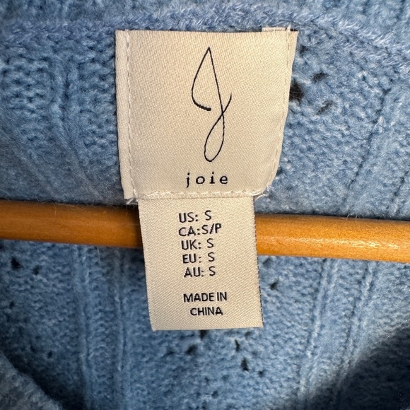 JOIE Women's Long Sleeve Soft Knit Wool Blend Sweater‎ Powder Blue Size Small - Picture 3 of 11